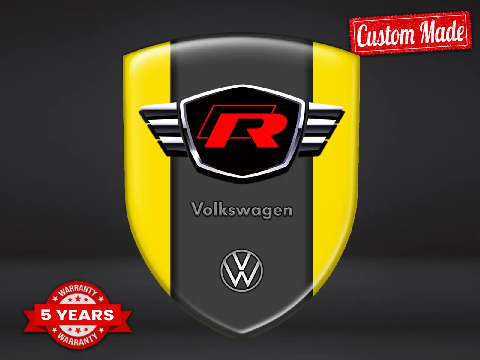 VW Heckscheibenaufkleber Racing Stern Exklusiv Auto